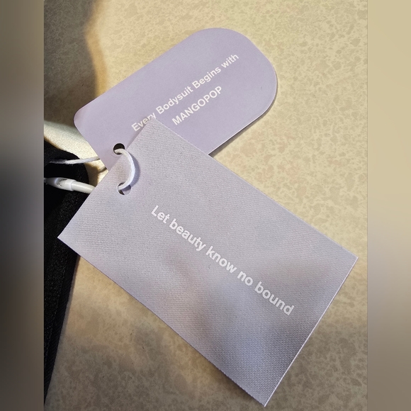 MANGOPOP Women's L Square Neck Sleeveless Tank Top Tie Shoulder Shaper Bodysuit - Picture 5 of 16